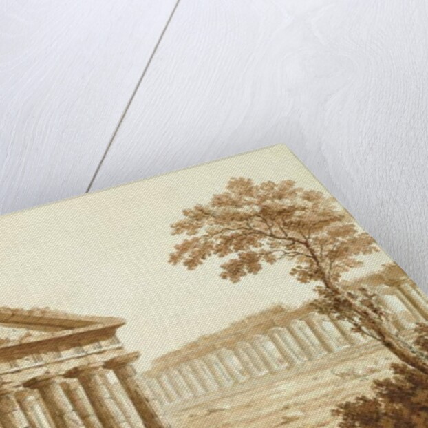 The Temple of Neptune and the Basilica at Paestum by Franz Kaisermaan