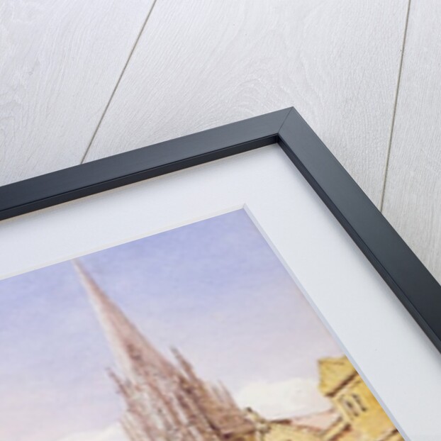 Scholars and Figures outside St. Mary Magdalen Church, Oxford by Joseph Murray Ince
