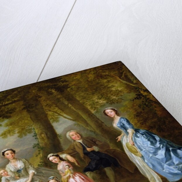 Samuel Richardson seated with his second family by Francis Hayman