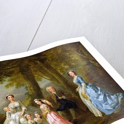 Samuel Richardson seated with his second family by Francis Hayman