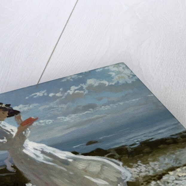 Grace reading at Howth Bay by William Orpen