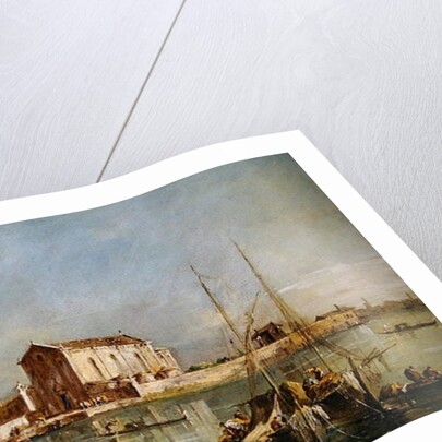 The Island of San Cristoforo della Pace, Murano by Francesco Guardi