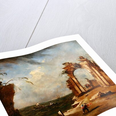 Capriccio with a Ruined Arch, 18th century by Francesco Guardi