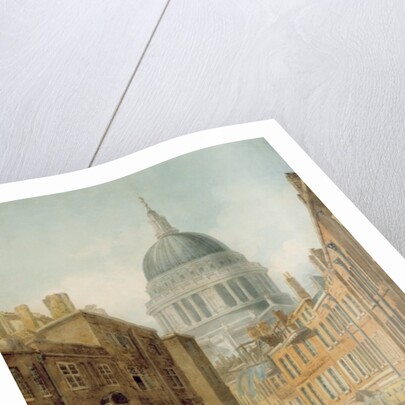 St. Paul's from St. Martin's le Grand by Thomas Girtin