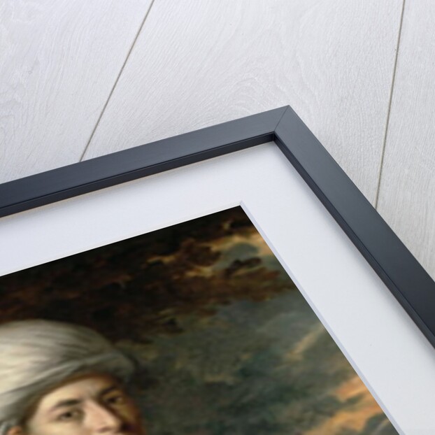 Portrait of a Gentleman in Oriental Dress with an Oriental Pageboy by Benjamin Wilson