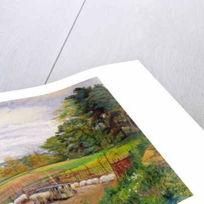 Mending the Sheep Pen, 1858 by William Henry Millais