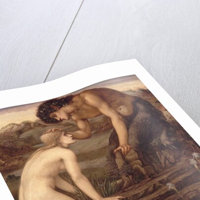 Pan and Psyche, 1870s by Edward Coley Burne-Jones