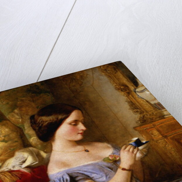 Taking Tea in the Drawing Room by Arthur Hughes