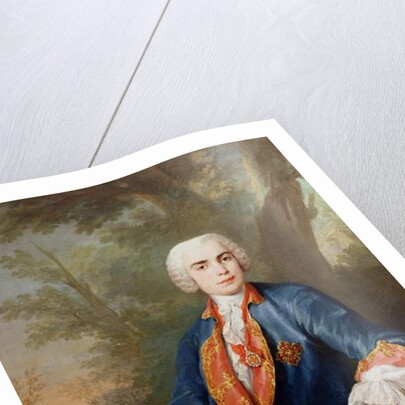 Portrait of Carlo Broschi, called 'Il Farinelli', Italian castrato singer by Jacopo Amigoni