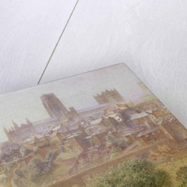 Elvet Bridge, Durham, 1876 by Alfred William Hunt