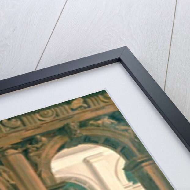 The Entrance to the Biblioteca Marciana, the Piazzetta, Venice by Giuseppe Bernardino Bison