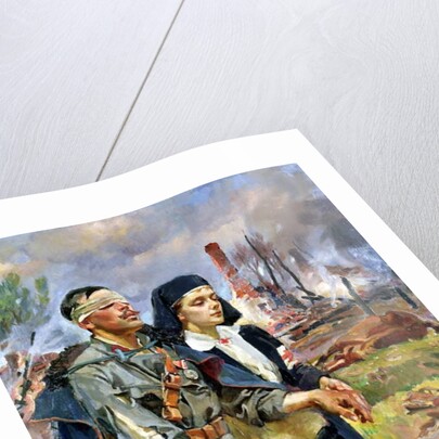 Wounded Soldier, 1915 by Wojciech Kossak