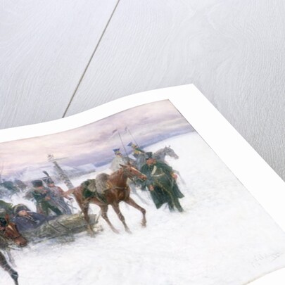 Napoleon's Troops Retreating from Moscow, 1888-89 by Jan van Chelminski