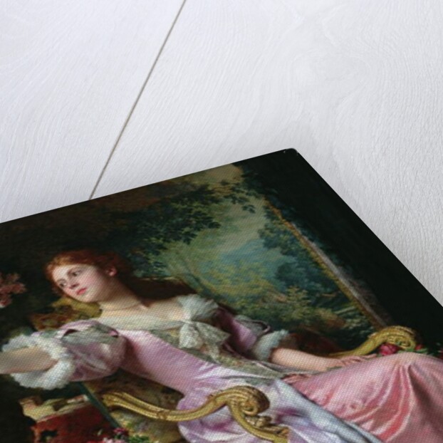 Lady with Flowers by Ladislaw von Czachorski