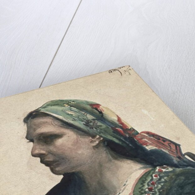 Woman in Krakowien Corset, 1914 by Leon Wyczolkowski