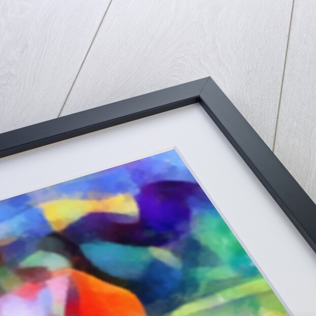 Red-orange houses in the field, 2017 by Alex Caminker