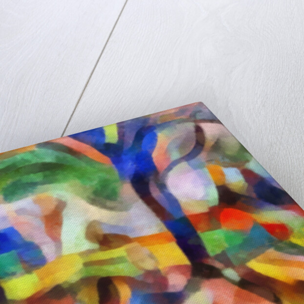 Blue trees, 2017 by Alex Caminker