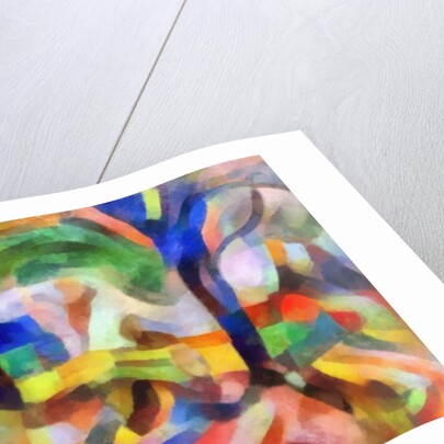 Blue trees, 2017 by Alex Caminker