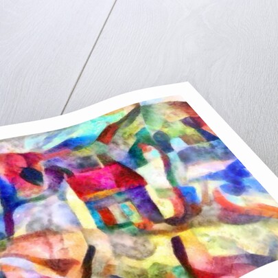 green window, yellow wall, red roof by Alex Caminker