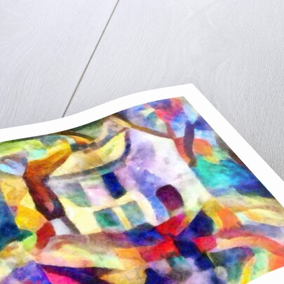 sketch with a tree in the distance, 2017 by Alex Caminker