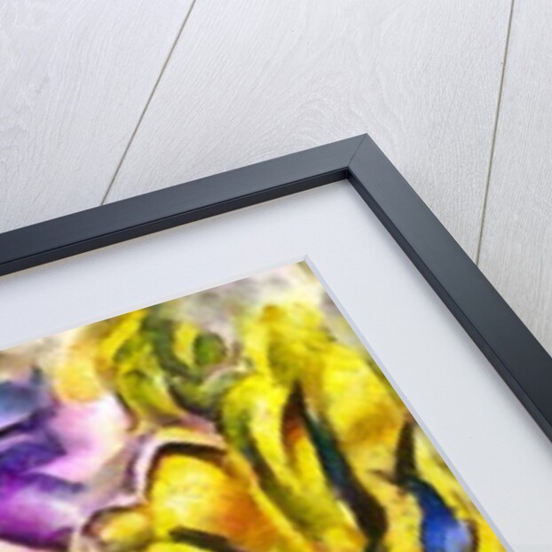 Forest landscape with river, 2017 by Alex Caminker