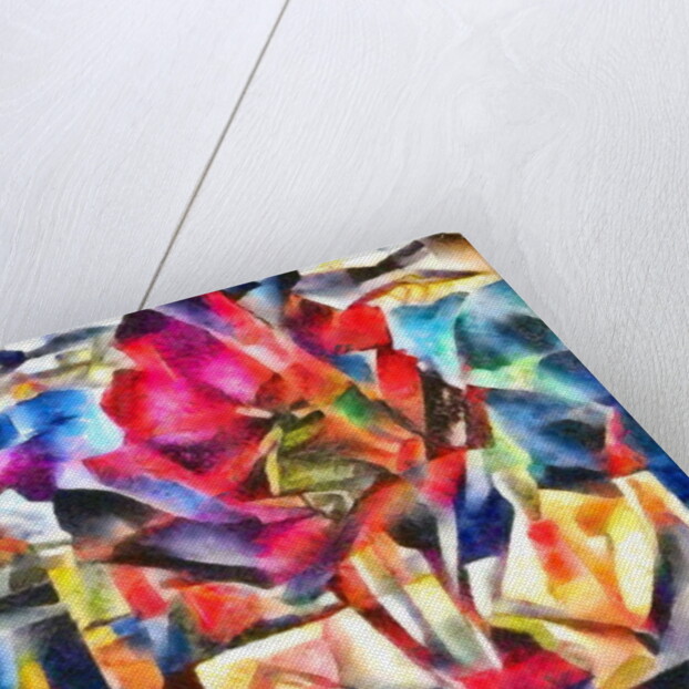 The red tree in the middle of town, 2017 by Alex Caminker