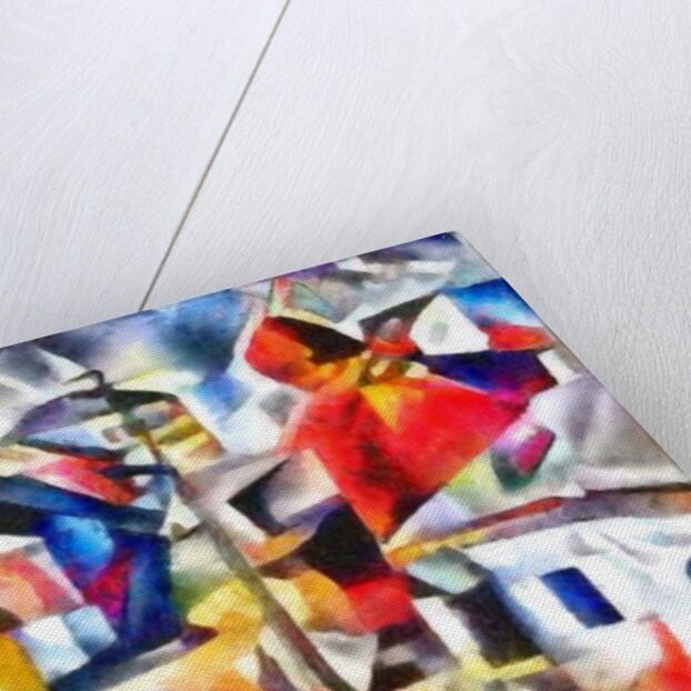 Road and pillars, 2017 by Alex Caminker