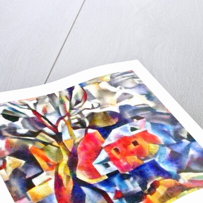 The houses behind the tree, 2017 by Alex Caminker