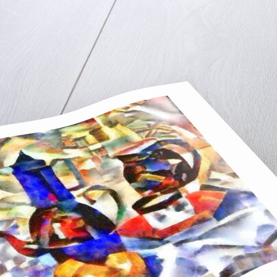 Blue decanter and blue сup, 2017 by Alex Caminker