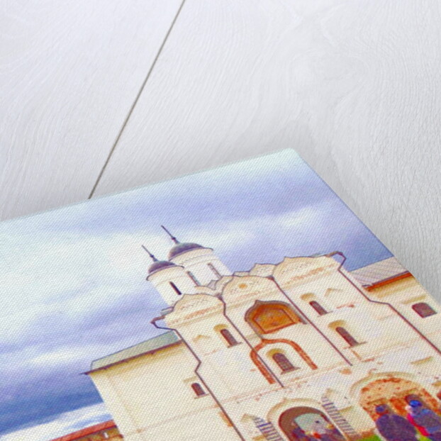 Peoples on the road to the cathedral, 2017 by Alex Caminker