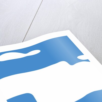 Improvisation with blue and white, 2017 by Alex Caminker