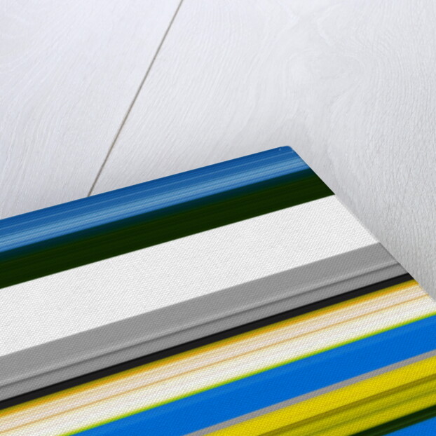 Stripes-strings blue, 2019 by Alex Caminker