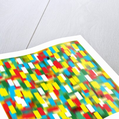 Vertical puantilism yellow, 2019 by Alex Caminker