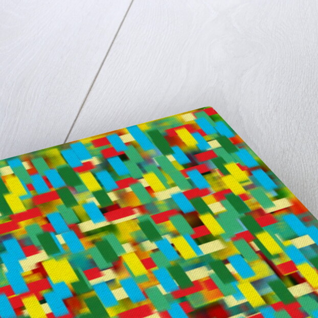 Vertical puantilism blue, 2019 by Alex Caminker