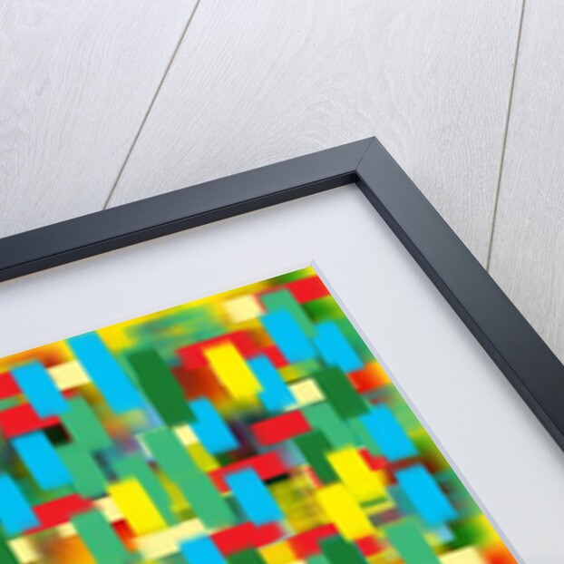 Vertical puantilism blue, 2019 by Alex Caminker