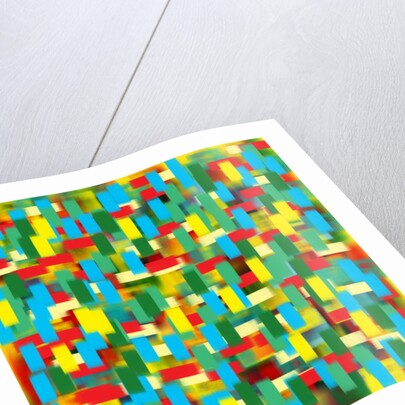 Vertical puantilism blue, 2019 by Alex Caminker