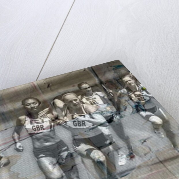 Running to the finish, 2019 by Alex Caminker