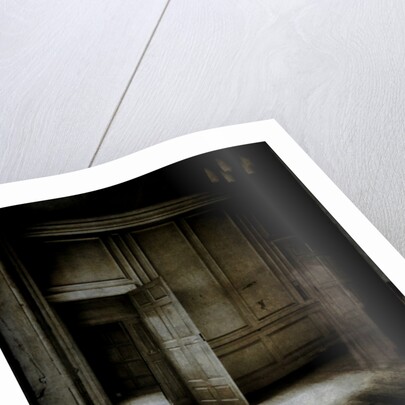 Panelled room with ethereal figure.., 2015 by Mark Gordon