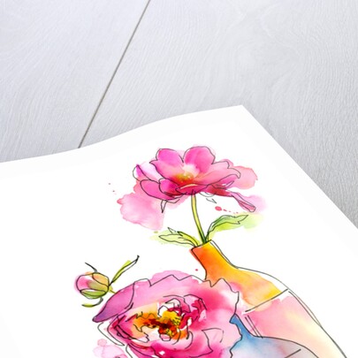 Peony in vases, 2016 by John Keeling