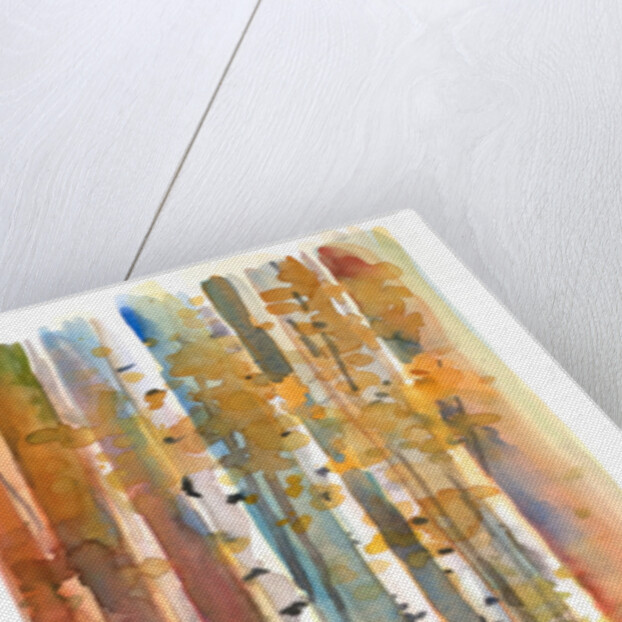 Birches in Autumn, 2013 by John Keeling