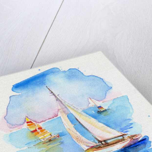 Sailboats, 2017 by John Keeling