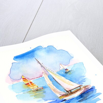 Sailboats, 2017 by John Keeling