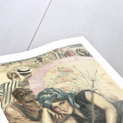 The First Pebble, 1925 by Harrison Fisher