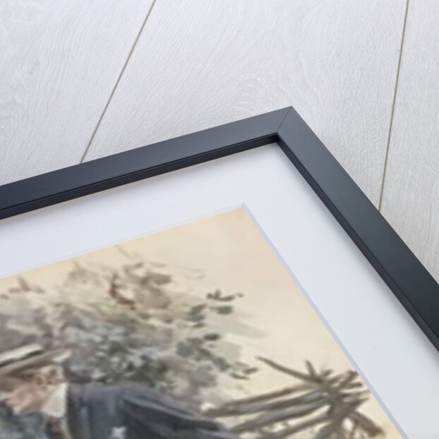 The Garden Walk by Harrison Fisher