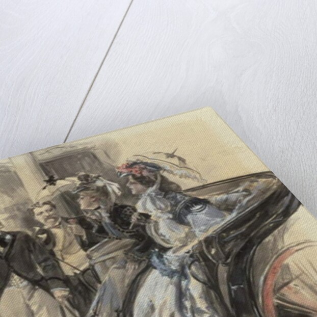 Carriage Ride, 1904 by Harrison Fisher