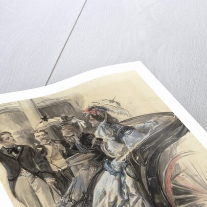 Carriage Ride, 1904 by Harrison Fisher