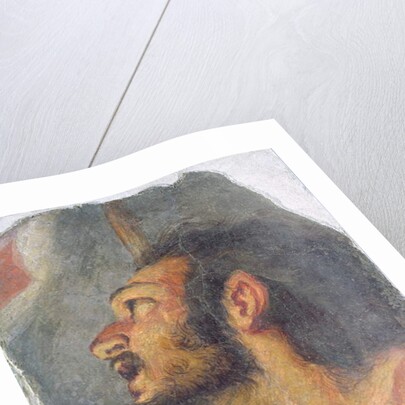 The Head of St. John the Baptist, fragment from a fresco by Bernardo Strozzi