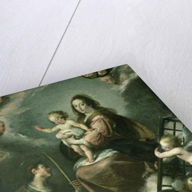 Madonna and Child with the Infant St. John the Baptist and St. Lawrence and Angels, 1629 by Bernardo Strozzi