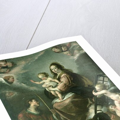 Madonna and Child with the Infant St. John the Baptist and St. Lawrence and Angels, 1629 by Bernardo Strozzi