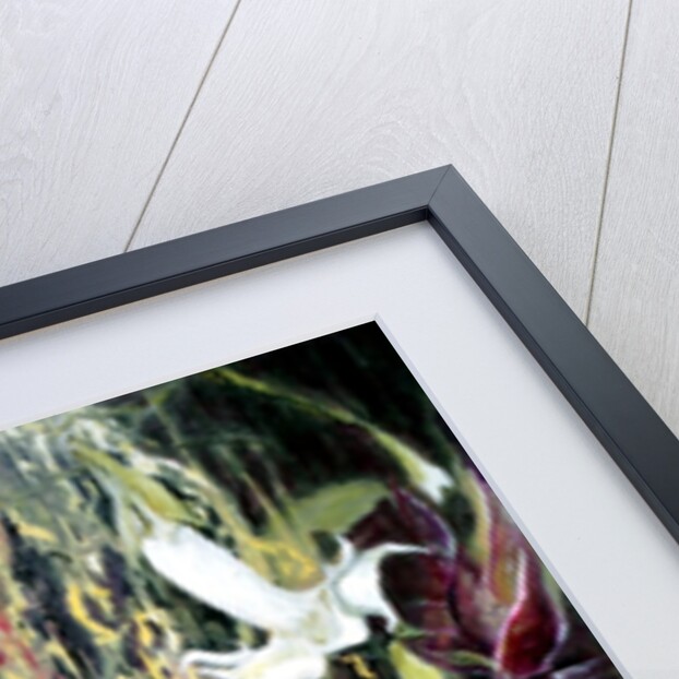 Daturas in Monet's Garden, 2013 by Mary Smith